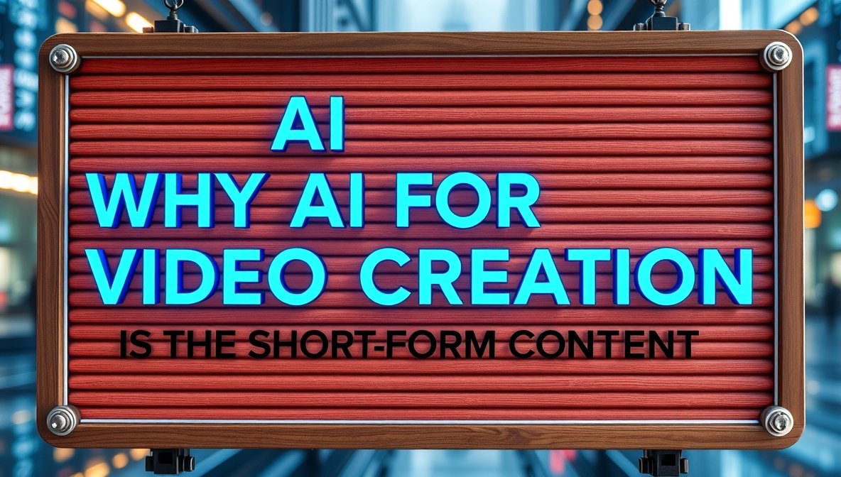 Why AI for Video Creation Is the Future of Short-Form Content