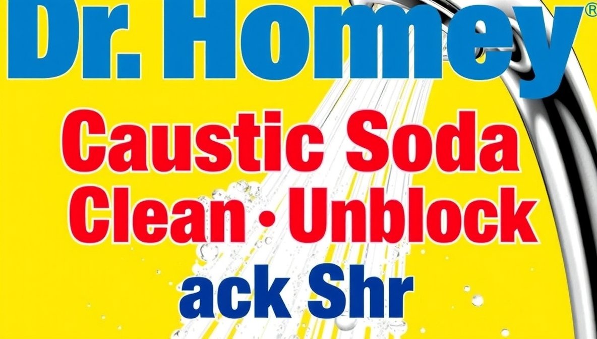 dr homey caustic soda clean unblock shower