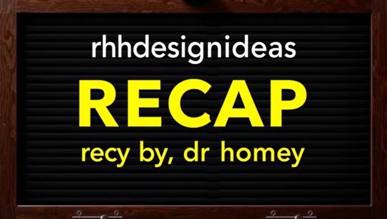 drhdesignideas recap by dr homey